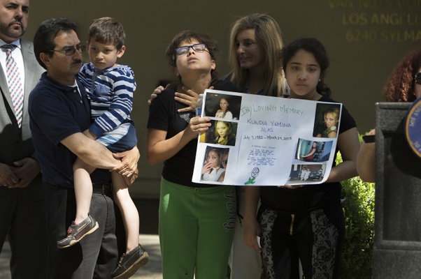 Man held on suspicion of stabbing girlfriend, a mother of three, in Van Nuys