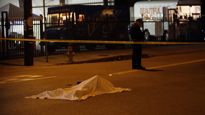 How common are fatal shootings by police in downtown L.A.? 
