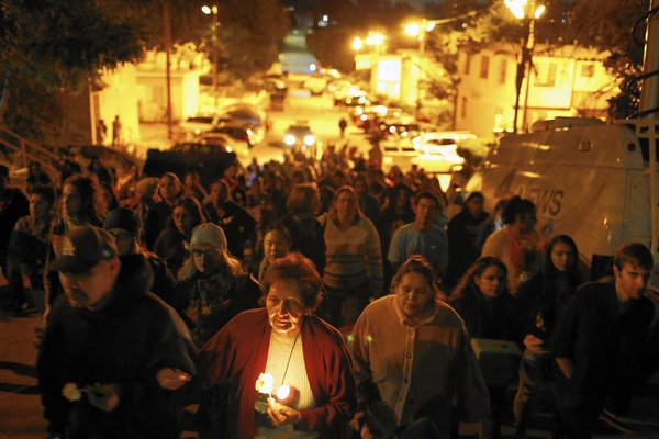 Mystery surrounds northeast L.A. park slayings, but mourners honor teenagers whose lives held promise